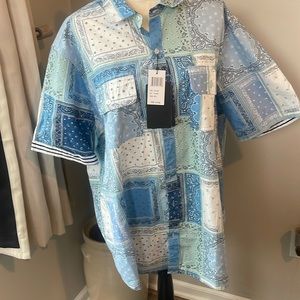 Men’s Shirt button down new with tags short sleeve very nice